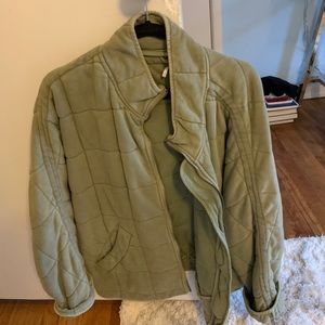 Free people dolman quilted knit jacket